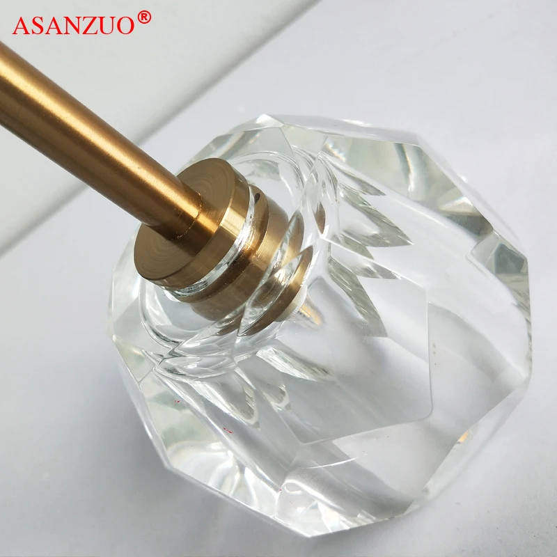 

Home American post-modern K9 crystal aisle lamp simple fashion bedroom bedside chandelier restaurant bar lamp