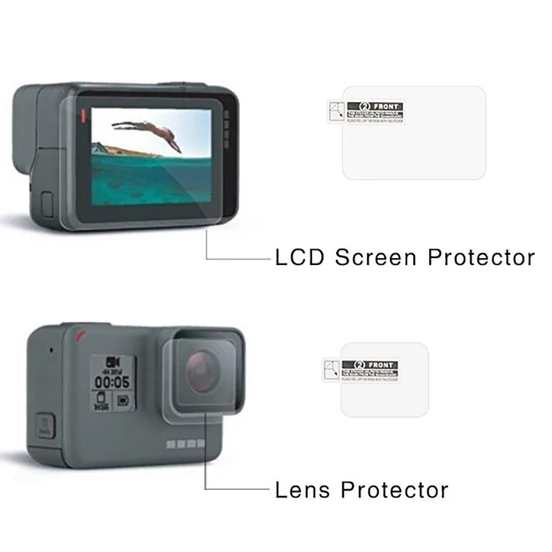 Оптовая продажа для детей возрастом от 1 до ПК Go Pro Hero 5/6/7 закаленное Стекло