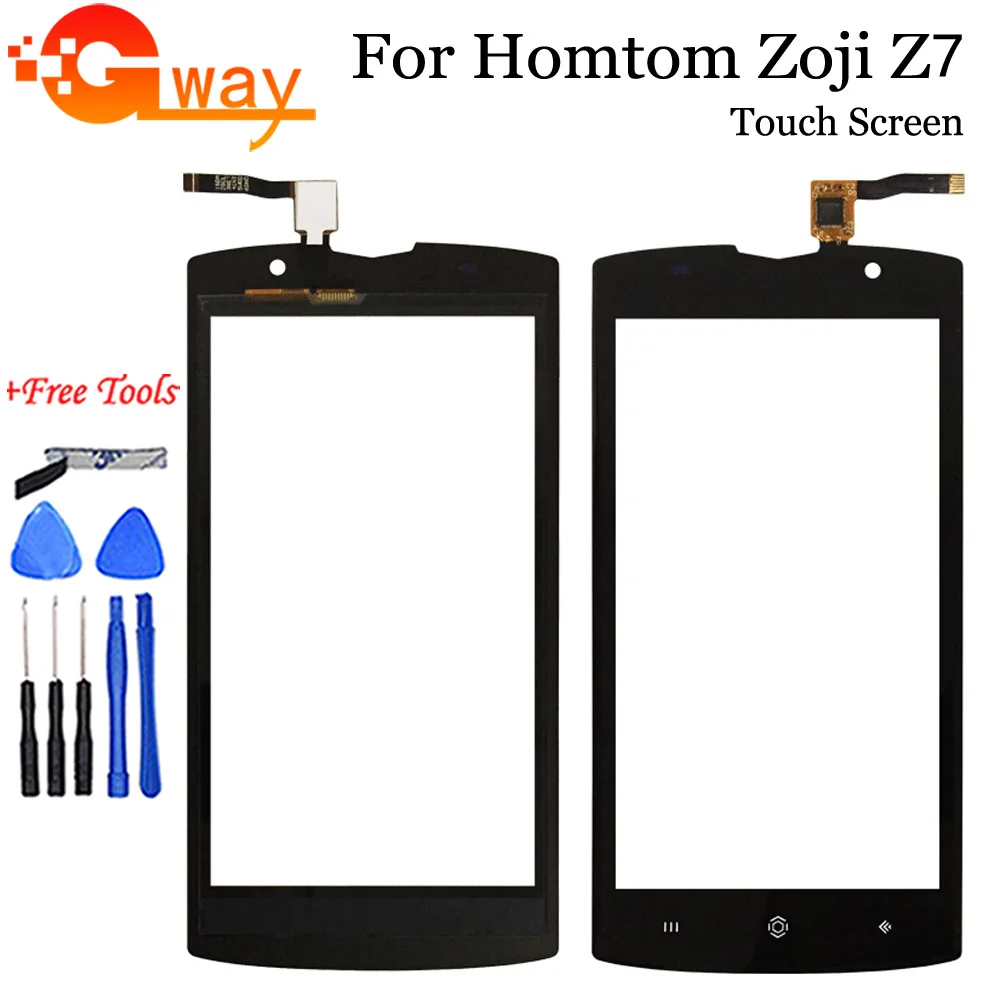 

Сенсорный экран HOMTOM Zoji Z7, 5-дюймовый экран, сенсорная панель с объективом, сменные Мобильные аксессуары + Инструменты