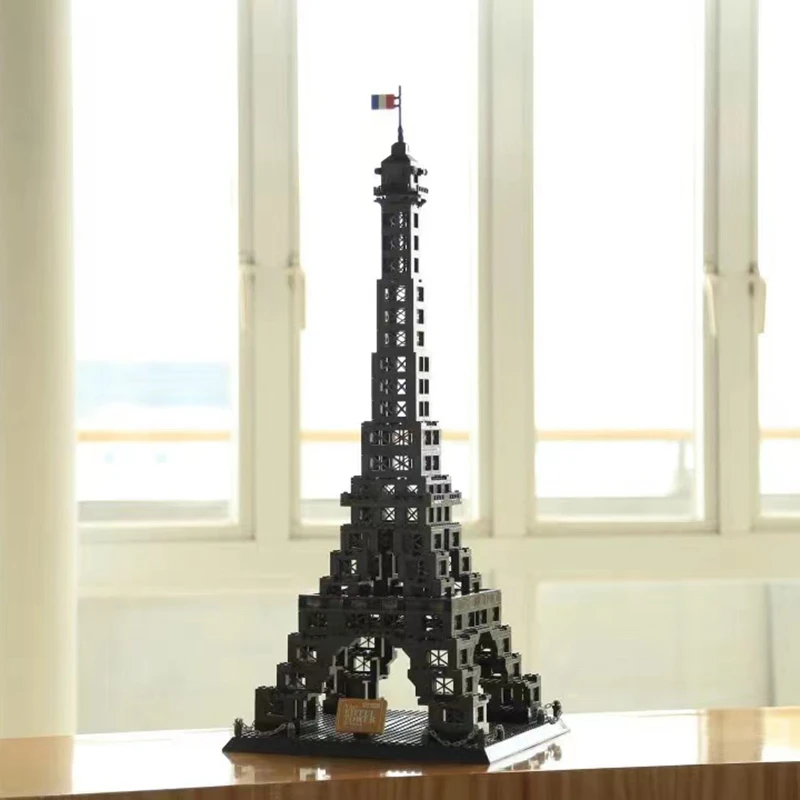 Строительные блоки Wange 8015 французская архитектура Эйфелевой башни креативная