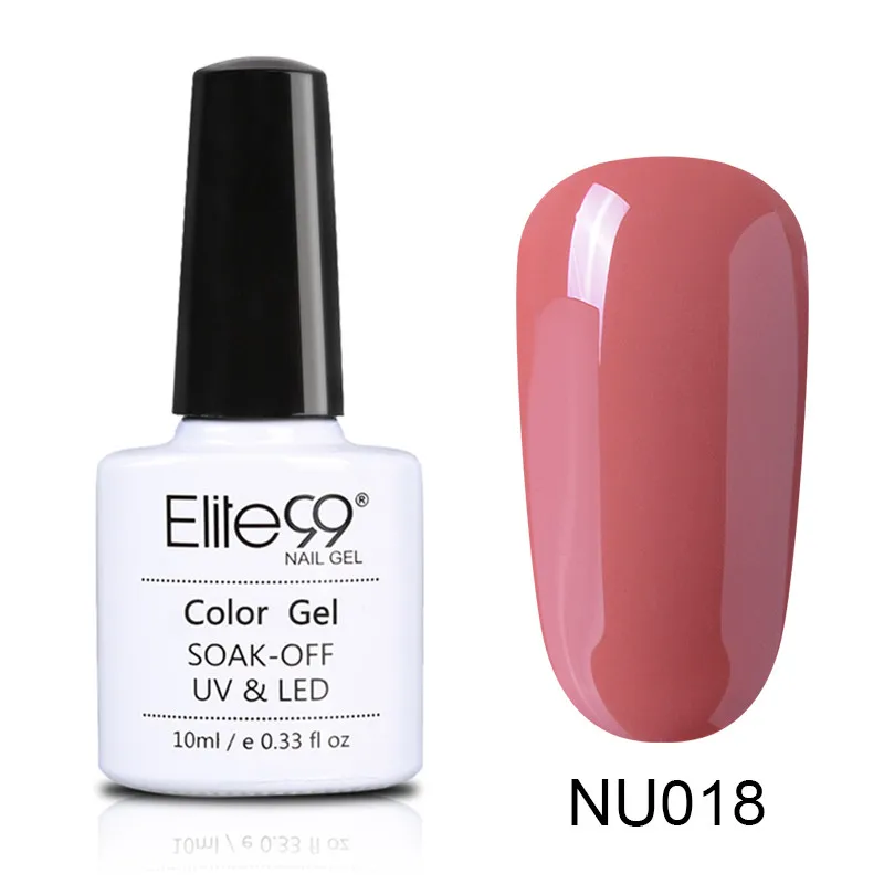 018 Elite99 10 мл Гель-лак телесного цвета Vernis Полупостоянный УФ-гель для ногтей гели для дизайна ногтей Эмаль лак для ногтей гель лак - Цвет: 018