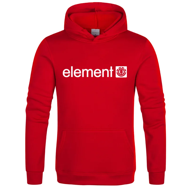 Мужская толстовка с длинным рукавом ELEMENT черная брендовая надписью Осень зима