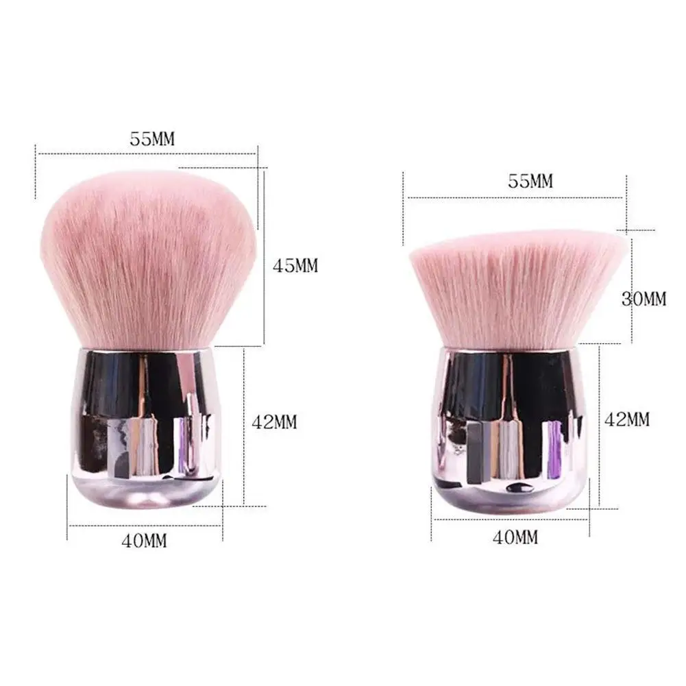 

Girly Sweet Pink Round/Plat Small Flower Multifunction Up Manicure Nail Make Nail Cleaning Tools Brush Gel Art Blush Paint M1N0