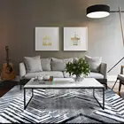 Модные современные абстрактные серые белые геометрические мраморные рисунки для гостиной прикроватный коврик для спальни