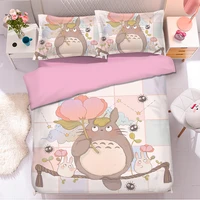 popular anime totoro 3d bedding set duvet covers pillowcases comforter bedding sets bedclothes bed linen totoro bedding sets 01
