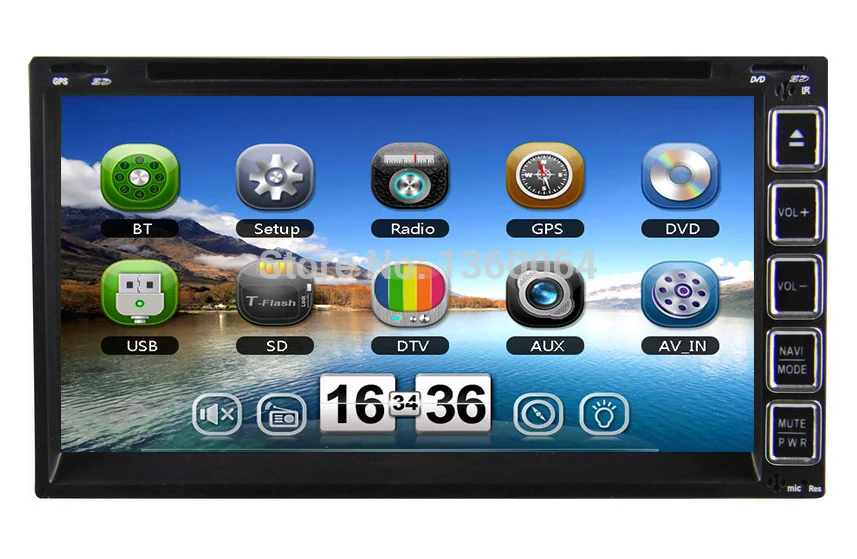 Универсальный автомобильный DVD-плеер 2 Din 6 95 дюйма gps автомобильное радио