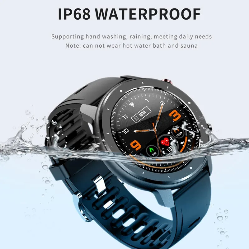 Greentiger F12 Смарт Часы Полный сенсорный IP68 водонепроницаемый монитор сердечного