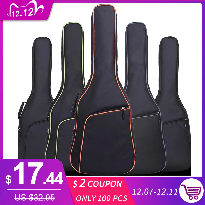

38/41 Inch Guitars Case Bag Double Straps Guitar Bag Thickening Electric Funda Guitarra Accessories Waterproof Wholesale