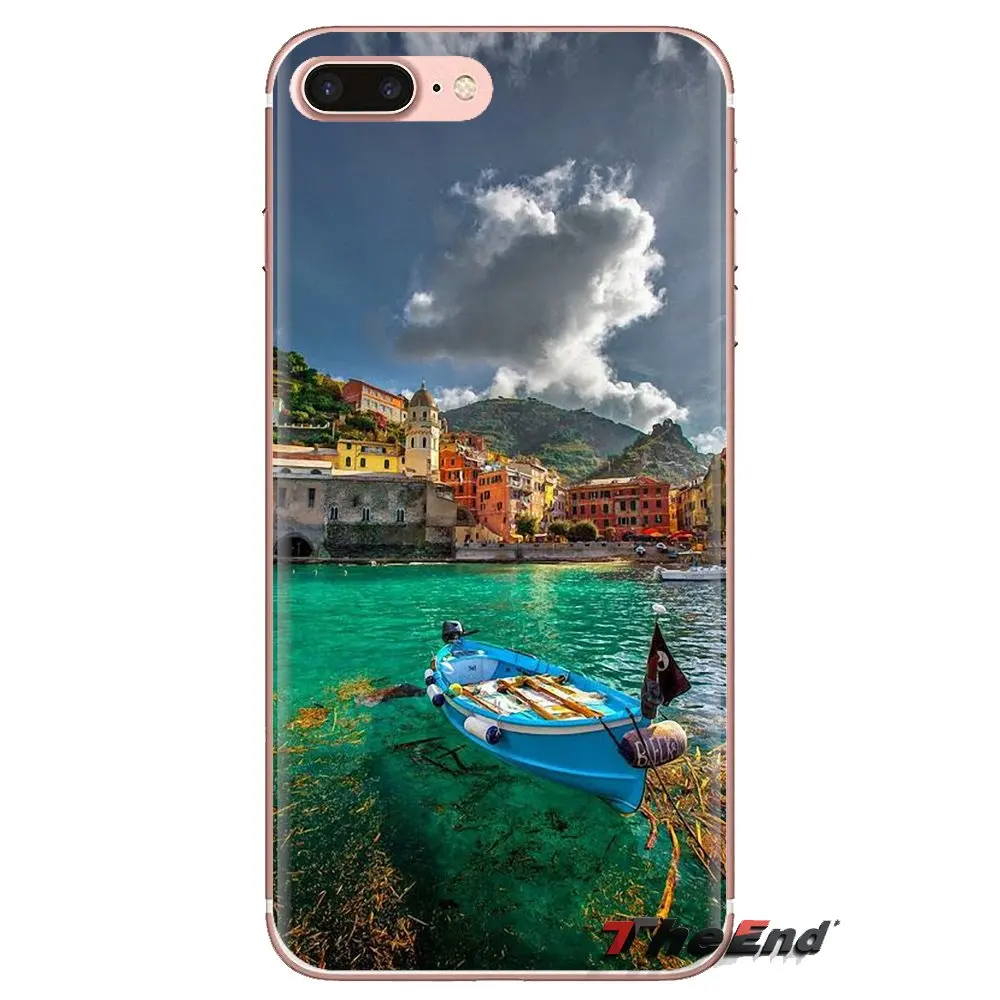 For Samsung Galaxy J1 J2 J3 J4 J5 J6 J7 J8 Plus 2018 Prime 2015 2016 2017 Silicone Skin Case Beautiful Places Italy Cinque Terre |