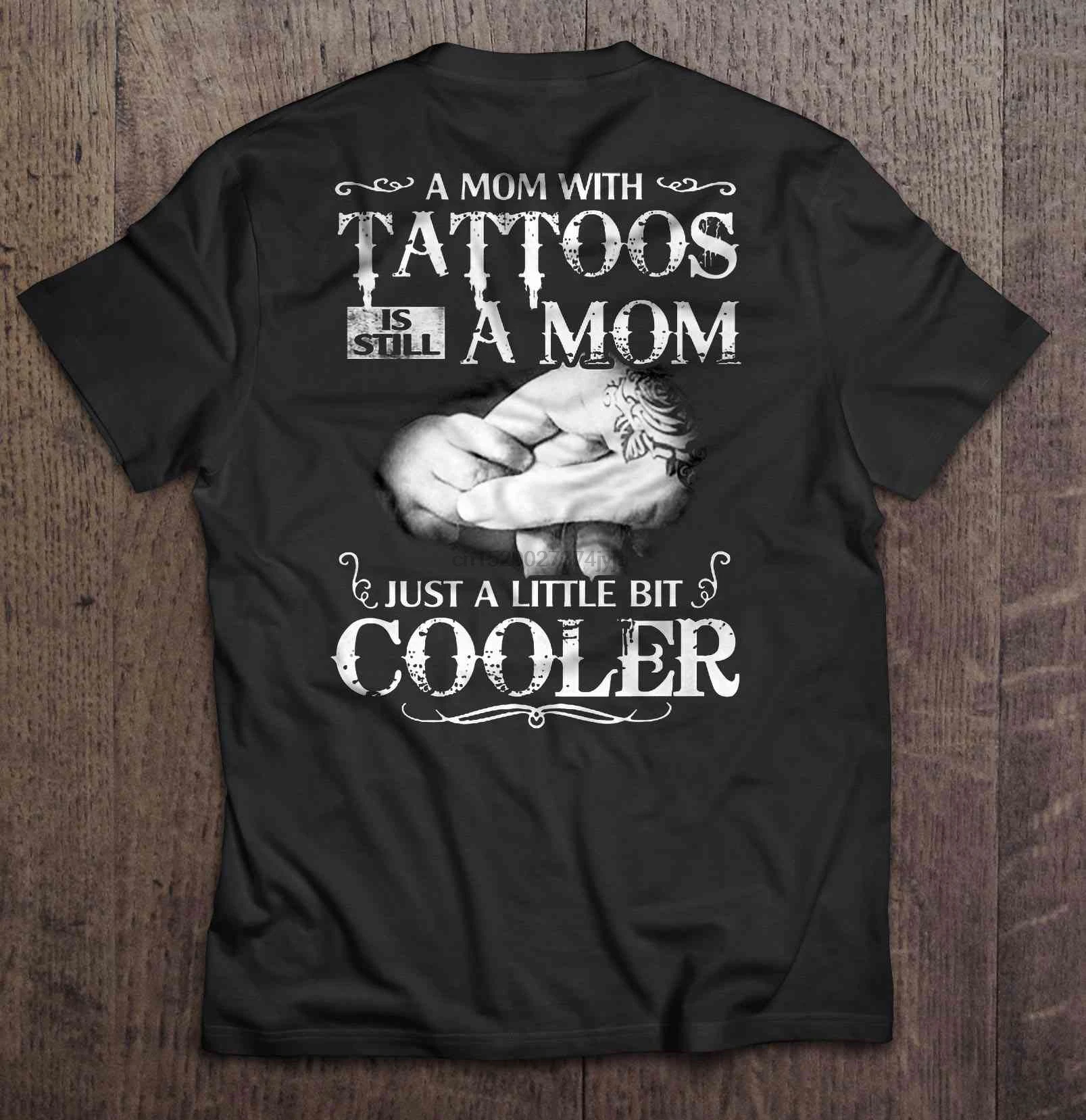 Мужская забавная футболка модная мама с татуировками все еще просто немного