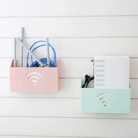 home creative small size wall mounted wifi router storage boxes shelf practical wifi box storage box organizer plastic box