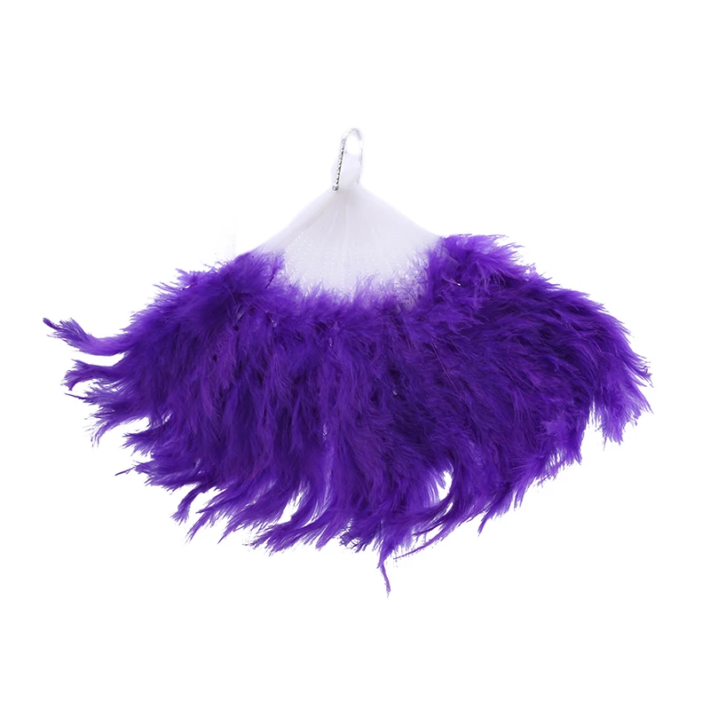 Танцевальные Фанаты для шоу женщин и девушек вееры с перьями складные