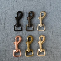 1 pcslot 15mm metal oval zinc alloy spring collar carabiner snap hook diy dog collar dog leash key chain bag part accessories