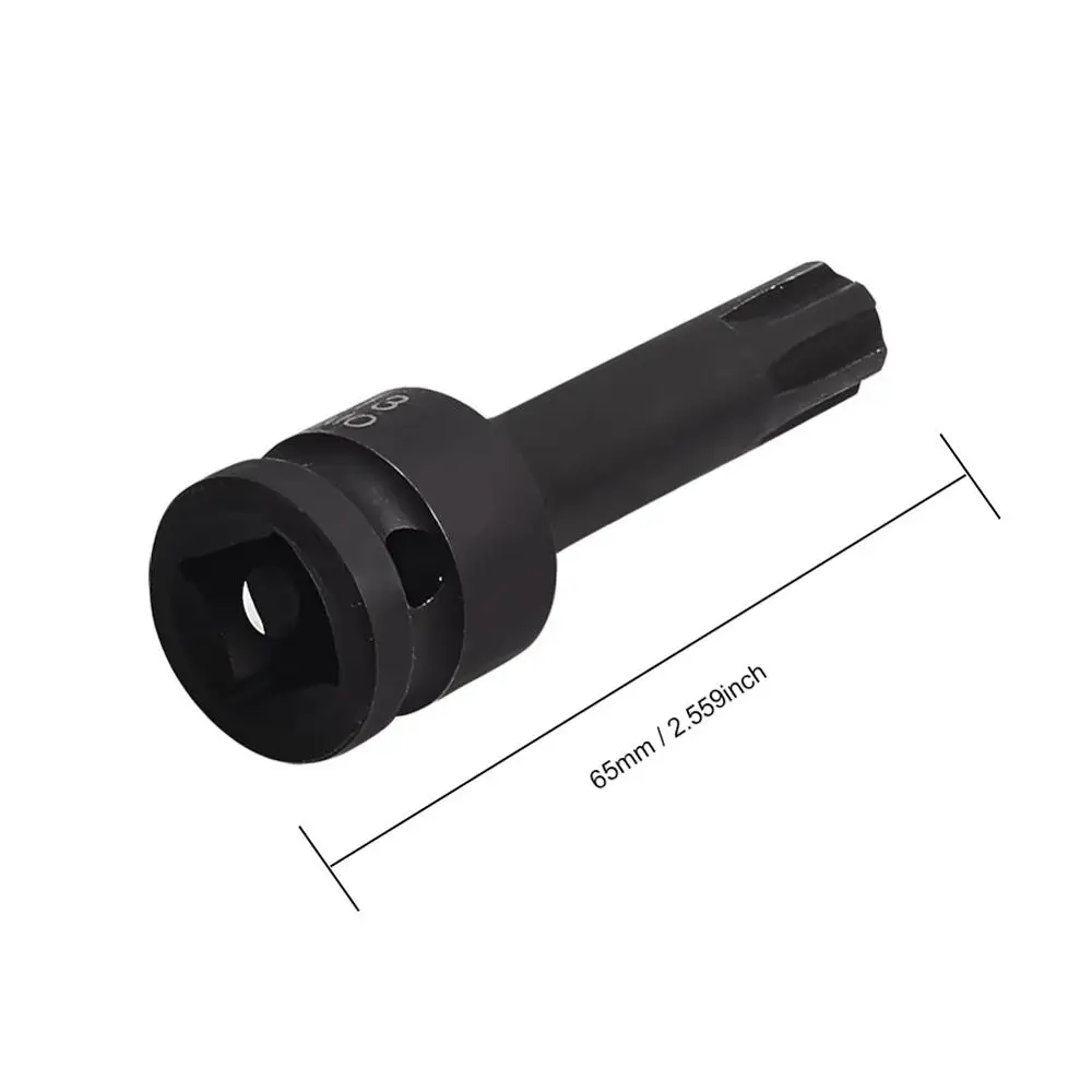 

Utoolmart New Black Pneumatic 1/2" Inner Hex Driver Hex Socket 78mm Long MP13 CR-MO Hex Driver Socket Plum Sheeve Hand Tool 1pcs