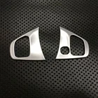 Для Renault trafic 2015-2019 ABS хромированная рамка для кнопки рулевого колеса автомобиля Наклейка для интерьера Аксессуары для стайлинга автомобилей 2 шт.