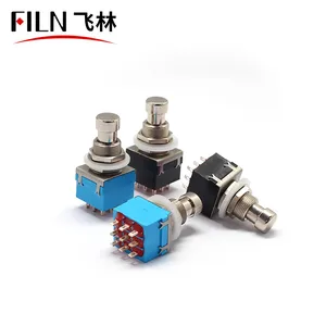 9-контактный коробка педалей эффектов для гитары с фиксацией ног 3PDT переключатель True Bypass