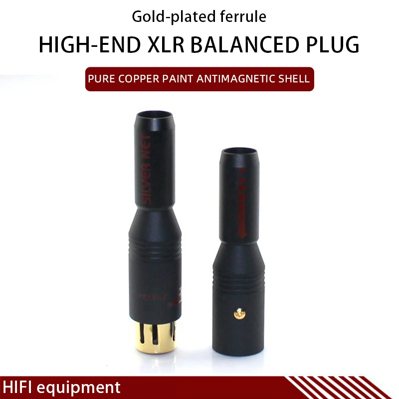 

4pcs XLR Cable Adapter 24K Gold Plated Male Female Plugs XLR Plug Connector for Microphone Audio Mixer Amplifiers XLR Cord