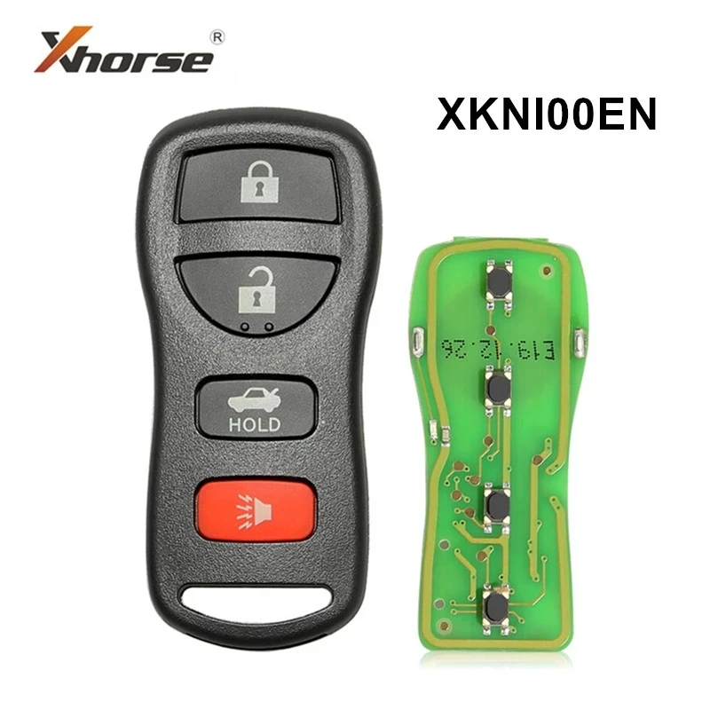 

5pcs Xhorse XKNI00EN Wire Remote Key Separate 4 Buttons English Version for Nissan for VVDI Key Tool