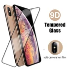 Защитное стекло 2 в 1 для iPhone 12 Pro Max, XR, XS Max, X, SE 2020, закаленное, для iPhone 11, 7, 8, Plus6, 6S, 5, 5S