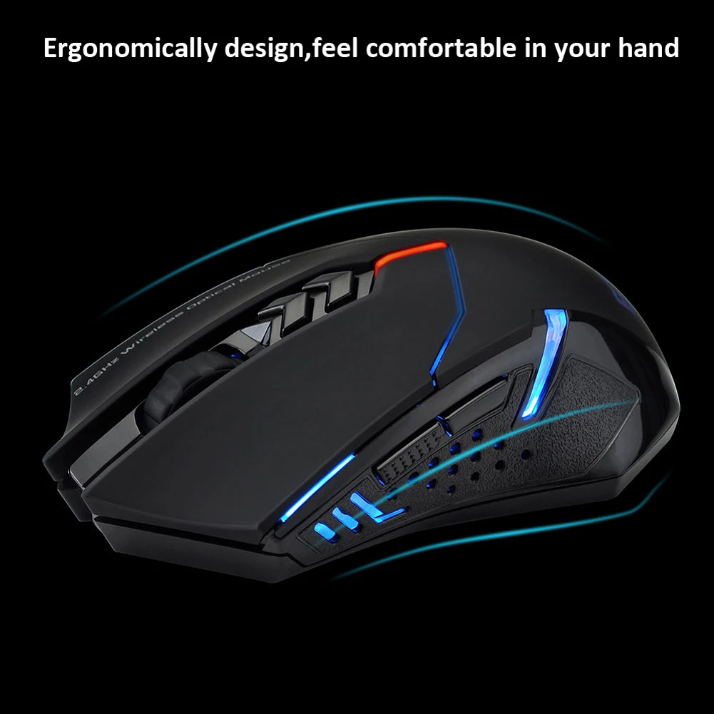 

ET X-08 2000DPI Adjustable 2.4G Wireless Professional Gaming Mouse Mice
