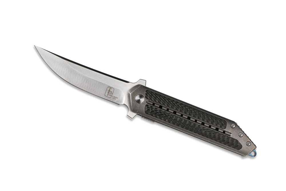 Begg Steelcraft Флиппер складной нож CF титановая ручка Открытый охотничий нож Походный инструмент альпинистский нож для фруктов