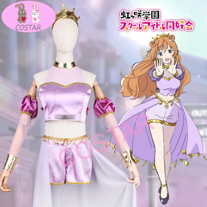 

Lovelive nijiguan, 3-й фестиваль в прямом эфире, песня для вас, Cos Konoe Kanata, поющий идол в прямом эфире, Розовое женское платье