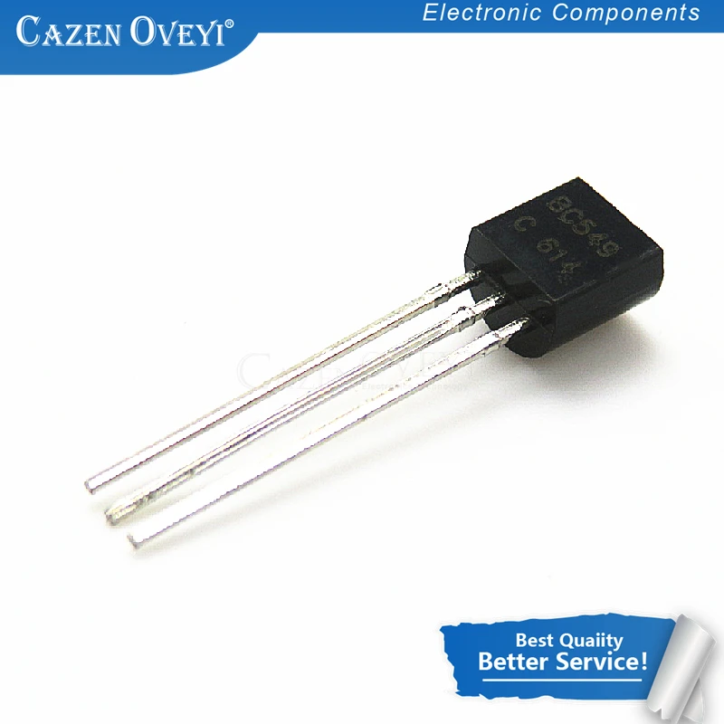 100pcs/lot BC549C TO 92 BC549 TO92 549C 0.1A 30V Transistor In Stock|Интегральные схемы| |