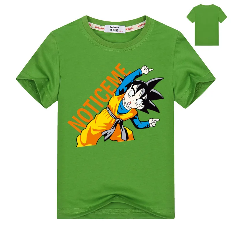 Dragon Ball футболка Гоку братьев топы, футболки Вегета мужские шорты для купания для мальчиков и девочек аниме «Наруто» best friend» футболка с надписью: "Dragonball Z футболка игрушечные фигурки из игры Dragon Ball dbz(“ сын аниме Гоку - Цвет: green