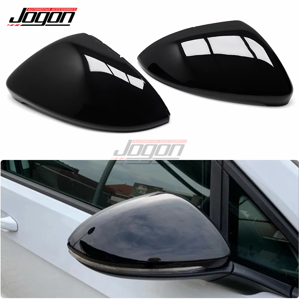 

2Pcs Car Side Rear View Mirror Caps With LED Dynamic Turn Signal Light Blinker For VW GOLF 7 MK7.5 Mk7 GTI R GTE GTD 2013-2020