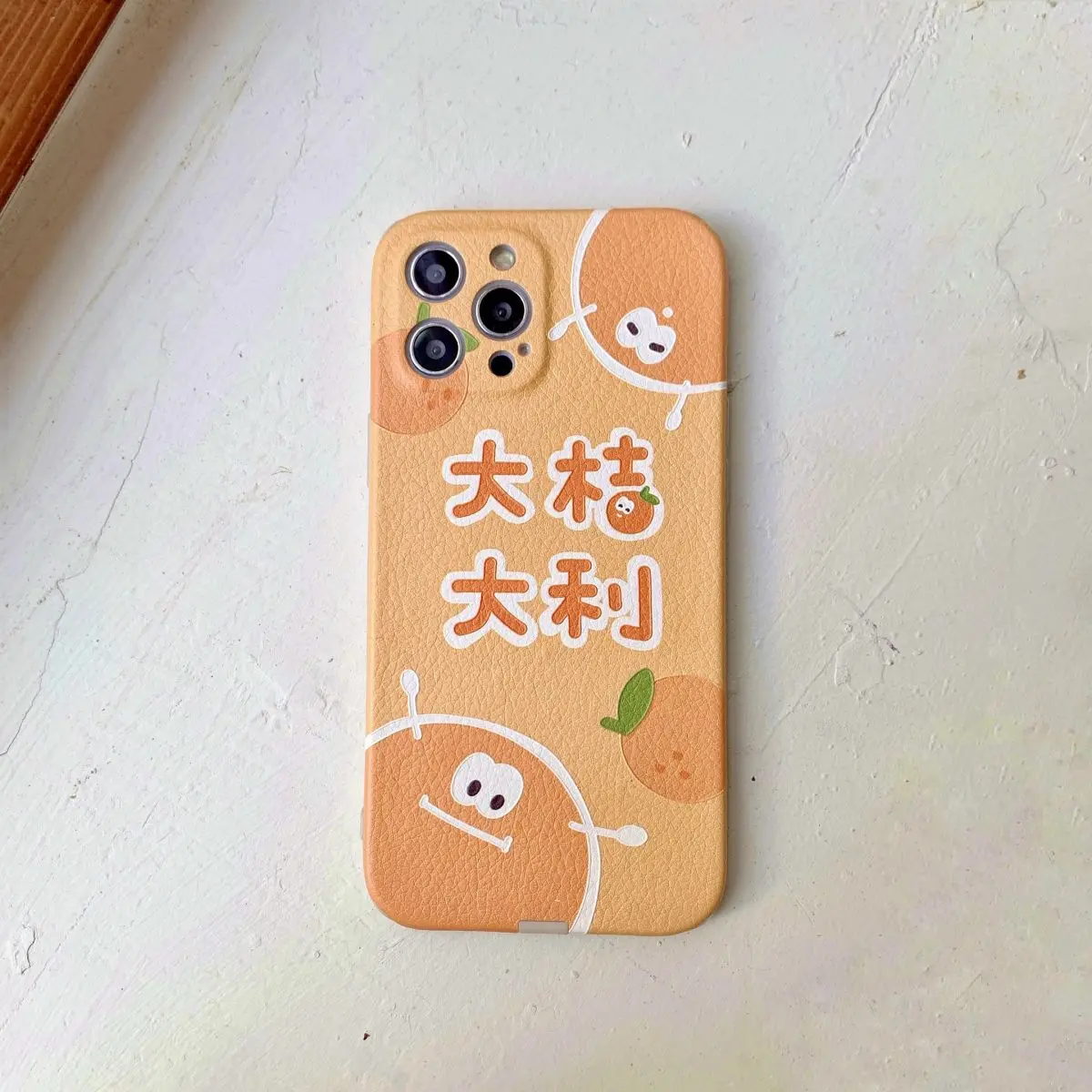 

Cute orange mobile phone case for iPhone7 8 X XS XR 11 12 and other series