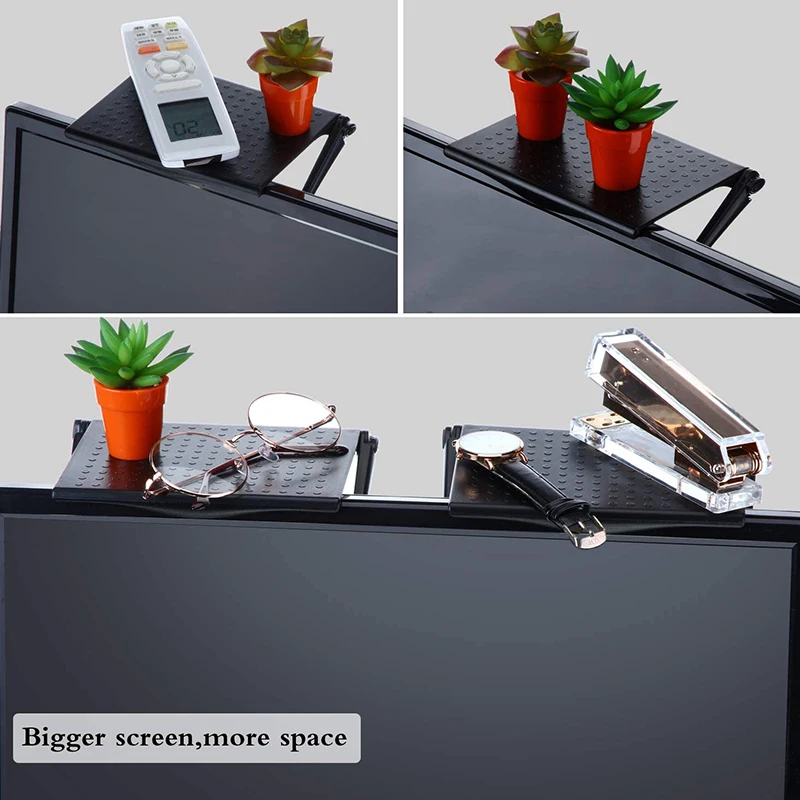 3 шт. Sn Верхняя полка монитор Полка Регулируемая ТВ кронштейн для хранения