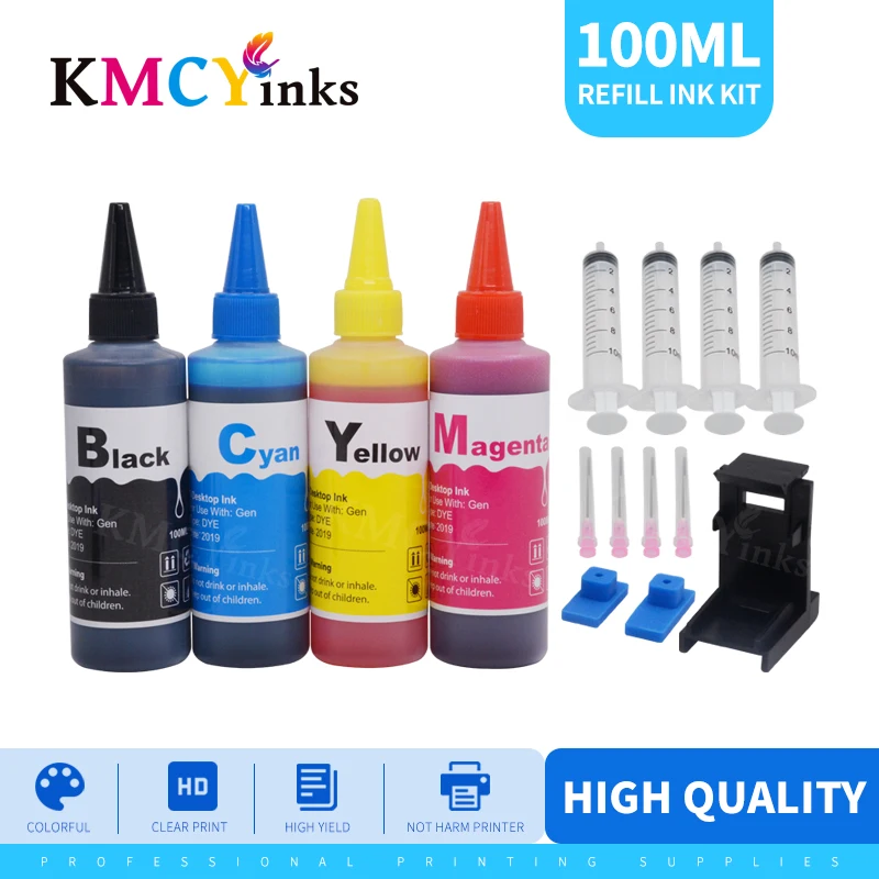 KMCYinks бутылка набор для пополнения чернил Epson T2991 T1291 T0731 T0711 T1281 T0921 T1631 T1811 T0481 T0821 T0801