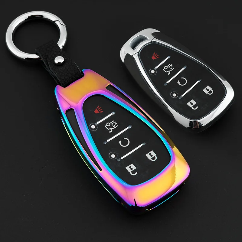 

Для Chevrolet, новинка, Malibu XL, Equinox, чехол для автомобильного ключа, цвет, оцинкованный сплав, авто, умный ключ, чехол для автомобильного ключа, защ...