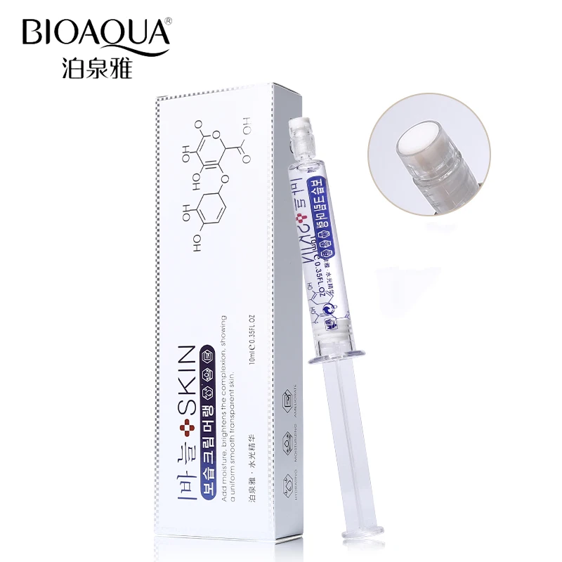 

BIOAQUA питательные увлажняющие по уходу за кожей, жидкая Гиалуроновая кислота антивозрастной коллаген от морщин чистый отбеливающая эссенци...