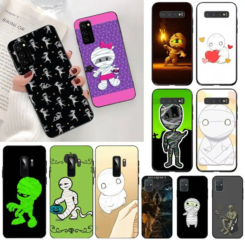 

USAKPGRT cute mummy Phone Case for Samsung S20 plus Ultra S6 S7 edge S8 S9 plus S10 5G lite 2020