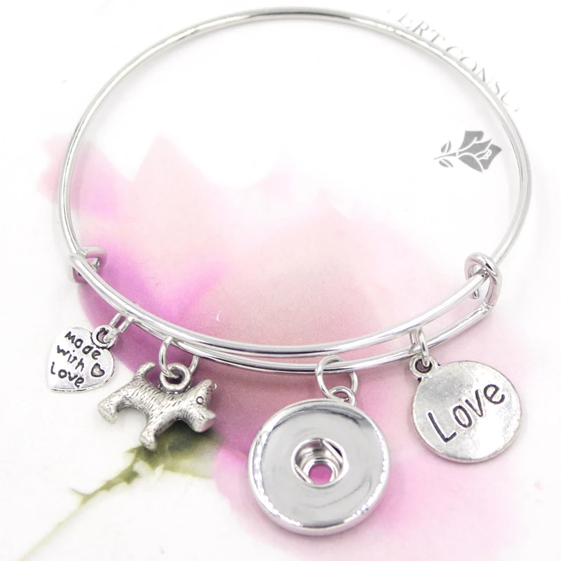 18 мм застежка ювелирные изделия бирка с надписью Love очаровательный браслет