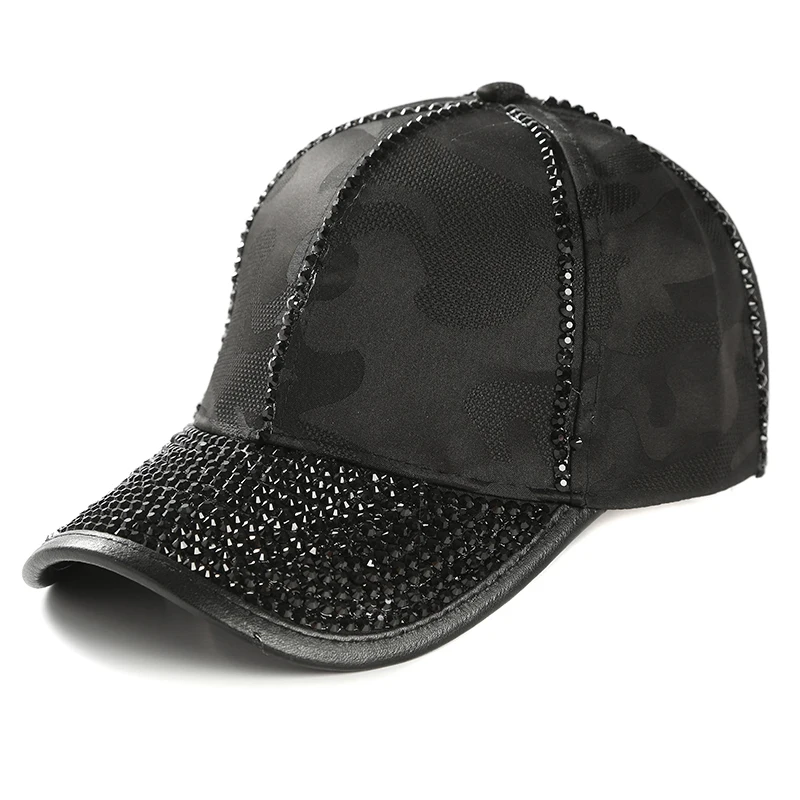 

LVTZJ New Spring Acrylic Cap Baseball Cap Snapback Hat Summer Cap rhinestone Hip Hop Cap Hats For Men Women Grinding Multicolor
