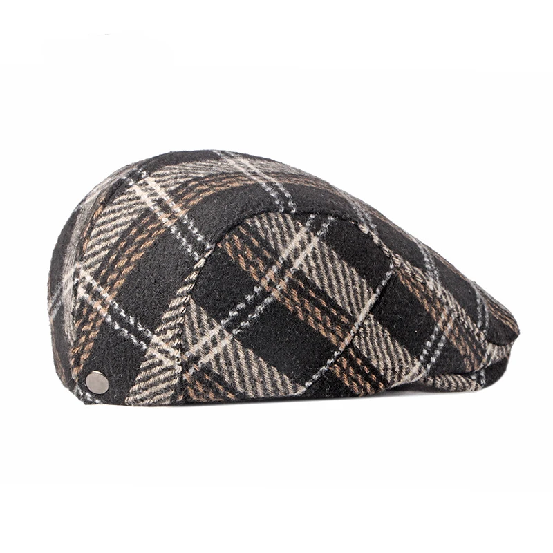 Корейский Зимний новый стандартный мужской Британский шерстяной берет женские