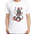 В стиле ретро для мужчин футболка принт дышащие Маха Kali мантра свободная футболка s Топы Футболки с графическим дизайном футболка s Harajuku мужская одежда