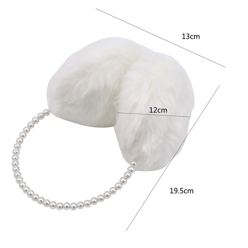 

Ladies Pearl Earmuffs Fashionable Wool-like Warm Elegant Lovely Accessories Soft High Quality Temperament Autumn Winter Earmuffs