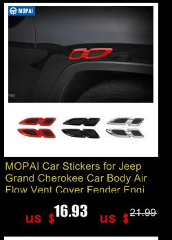 MOPAI гоночные грили для Jeep Grand Cherokee- Автомобильная передняя вставка сотовая сетка решетка декоративная крышка автомобильные аксессуары