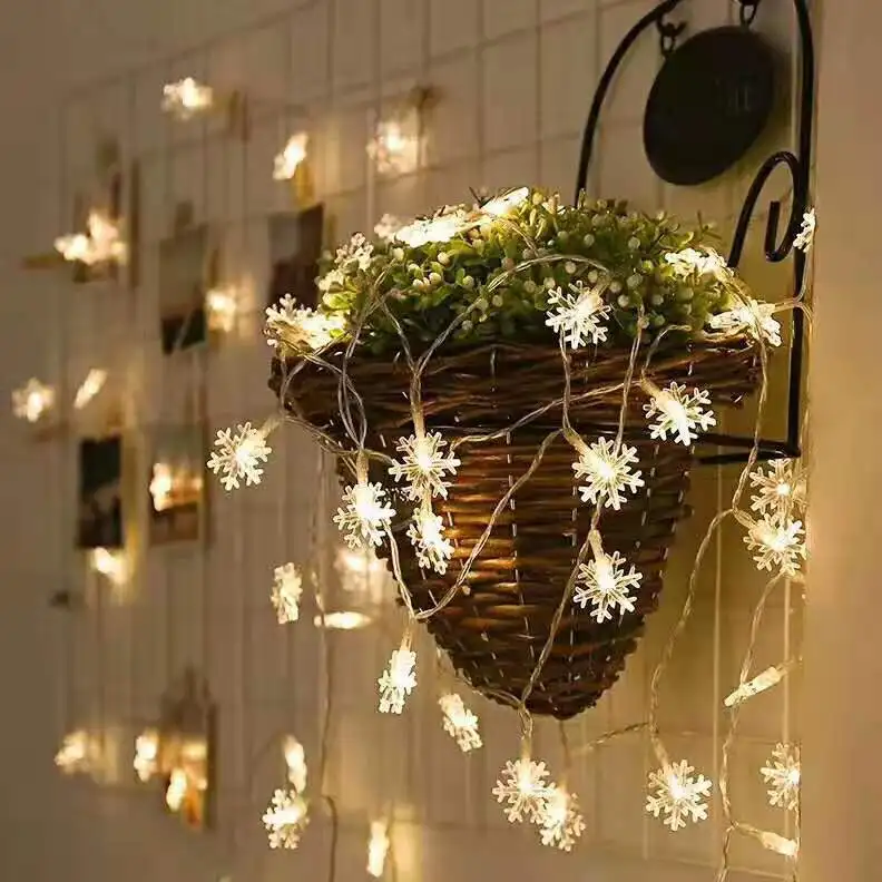 

New Year Decoration Snowflake LED Light ChristmasDecoration for Home 2020 Christmas Ornament Navidad Xmas Gift Christmas Decor