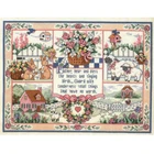 Набор для вышивки крестом, натуральные животные и садовые цветы, маленький дом, бесплатная доставка