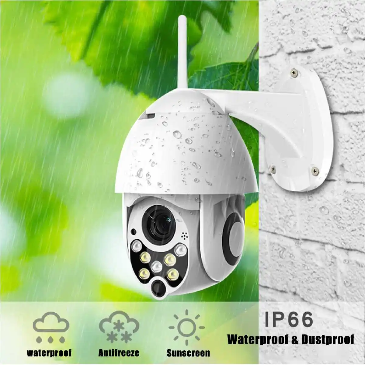 

1080P PTZ IP Camera Wifi Outdoor Speed Dome Wireless Wifi Security Camera Pan Tilt 4X Digital Zoom 2MP Network CCTV Surveillance