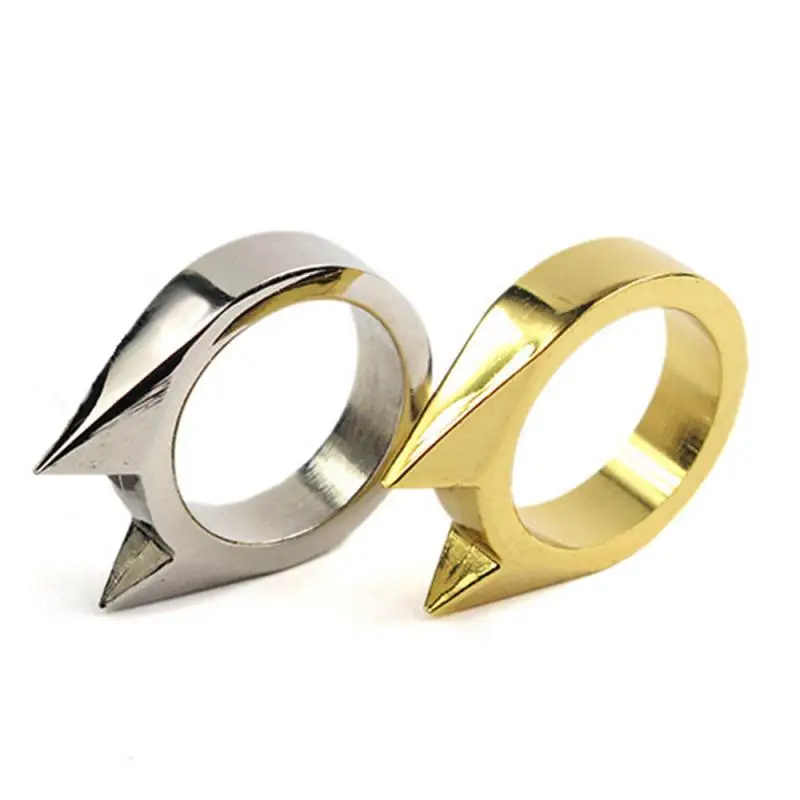 

Cat Ear Safety Survival Ring Self-defense Ring Stainless Steel Safety Survival Edc Tool For Women Men Cute Kitty Wholesale 1 pc