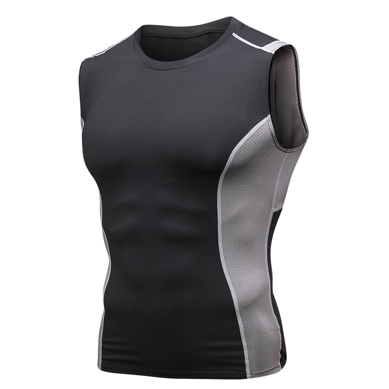 Быстросохнущие мужские майки без рукавов для тренажерного зала и бега футболки