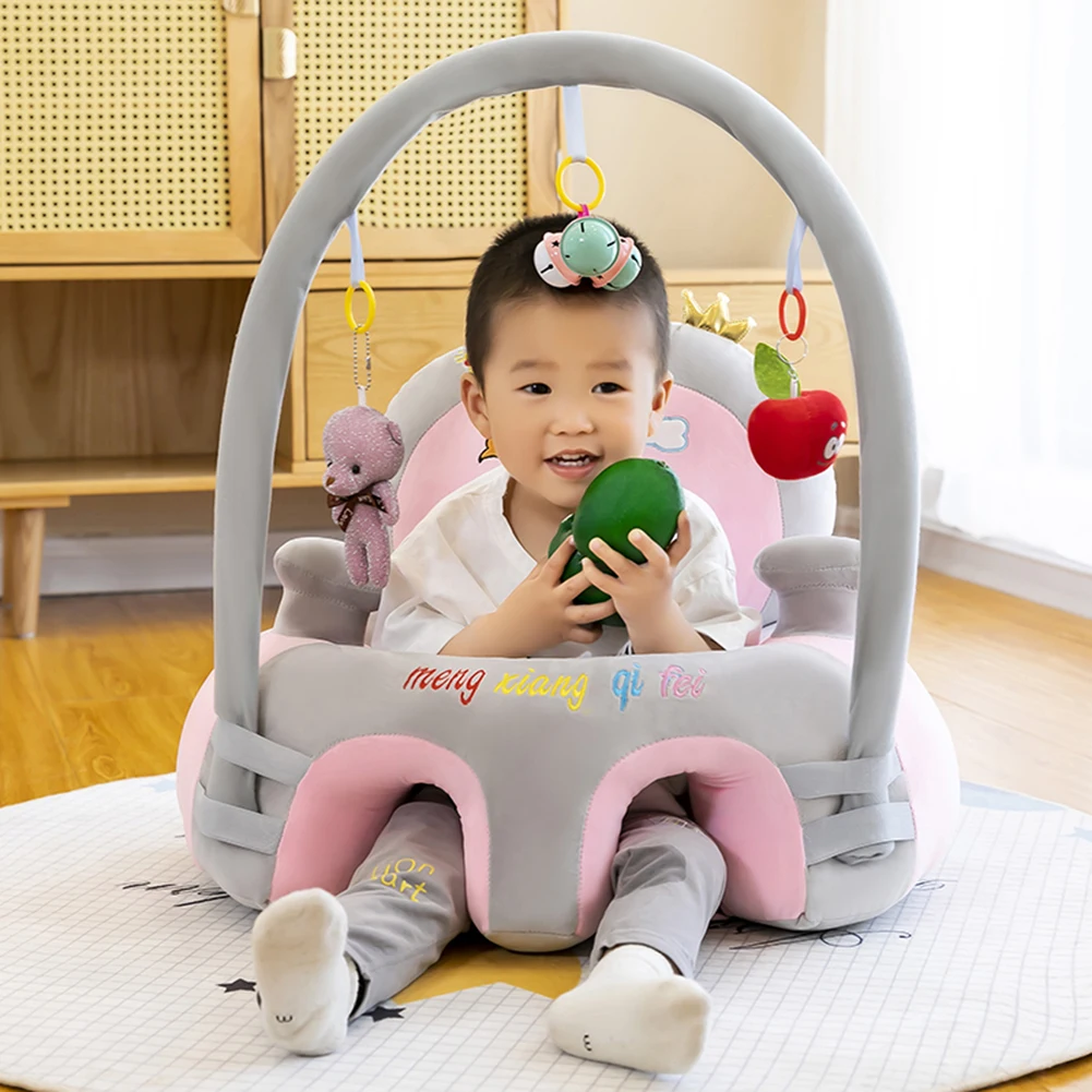 Cartoon Infant Learning Sit Sofa Cover Skin Plush Support Feeding Chair Without Cotton Chair Feeding Seat Skin for Toddler Nest