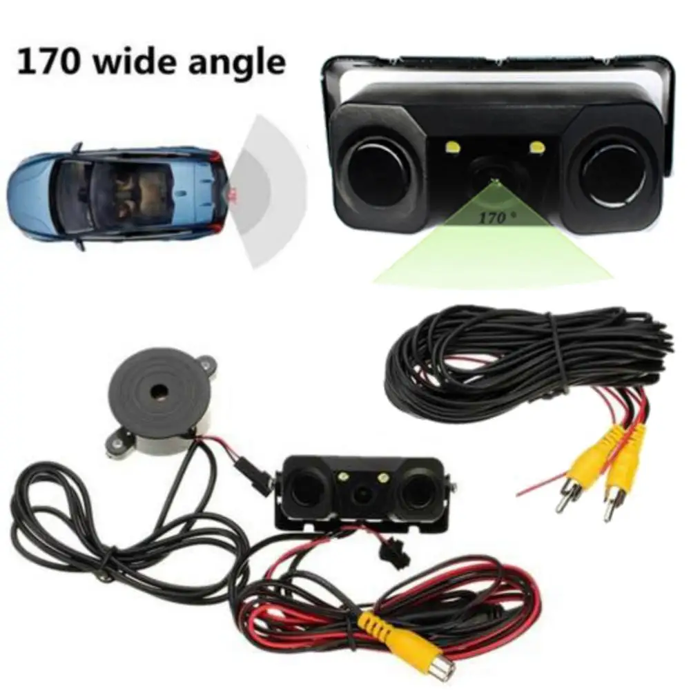 1 комплект Автомобильный видеорадар заднего вида HD камера с радаром Датчик