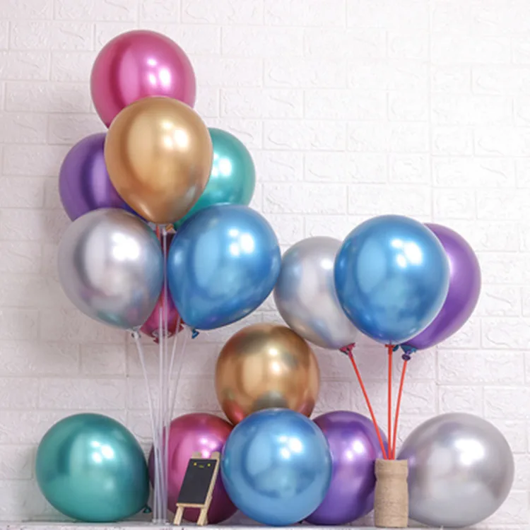 10 шт. креативные 4D плотные металлические цветные воздушные шары Pioneer