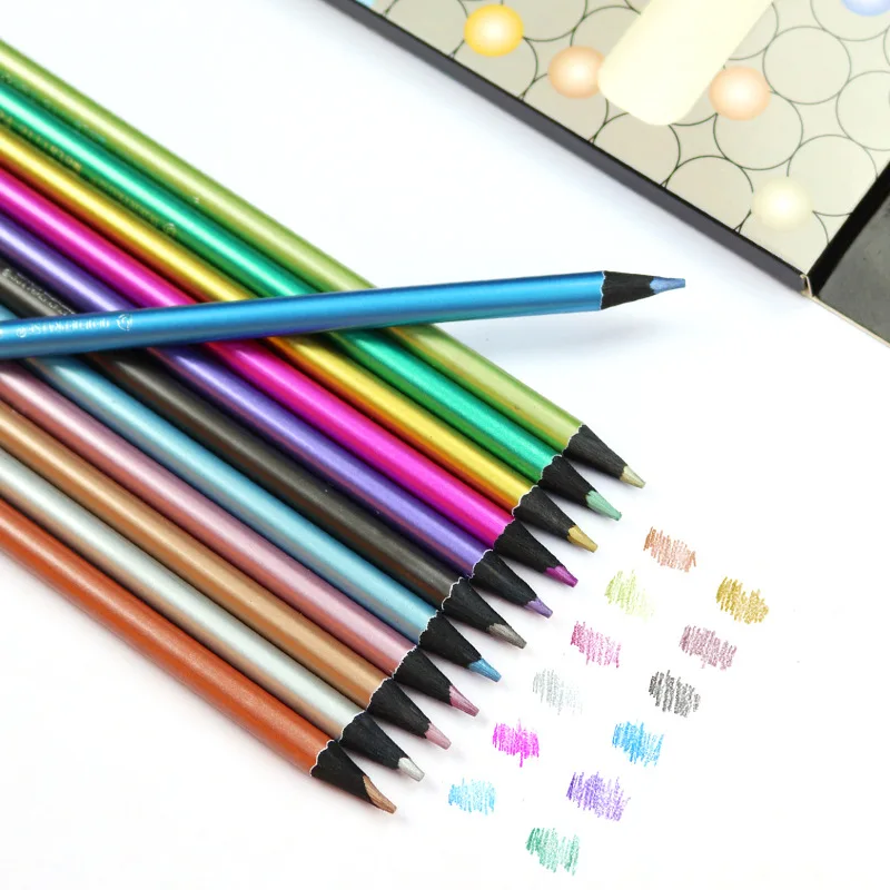 

12/18 Colors Metal Color Pencil Set Art Painting Coloring Graffiti Hand Account Color Lead Creative DIY Supply Drawing